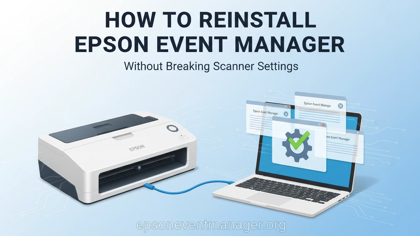 How To Reinstall Epson Event Manager Without Breaking Scanner Settings