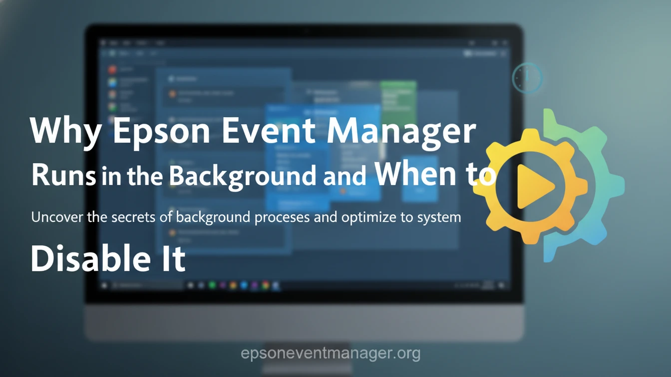 Why Epson Event Manager Runs In The Background And When To Disable It